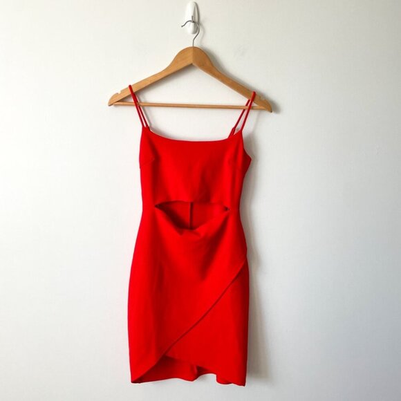 Lulu’s Cutout On the Town Mini Dress Red Size Small - Picture 3 of 7